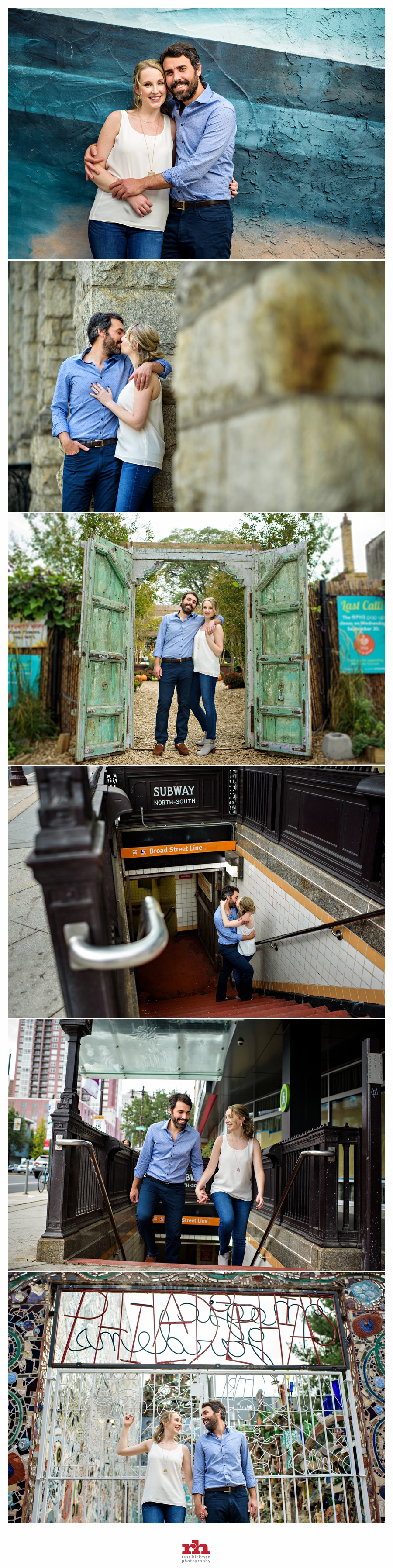 A couple in love during their Philadelphia Engagement Session!